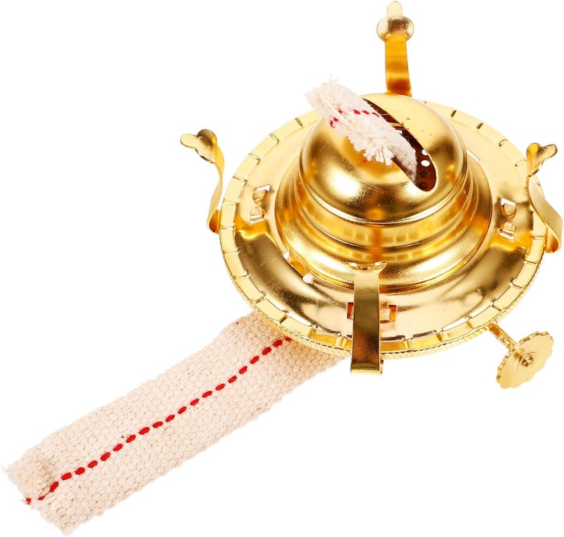 VOSAREA Kerosene Lamp Burner Replacement Retro Brass Oil Lamp Holder Regulator and Fittings - Image 1
