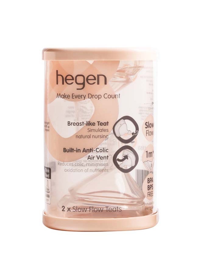 hegen - عبوة من حلمتين ذات تدفق بطيء - Image 1