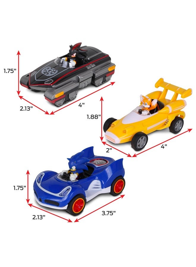 Nkok سونيك، شادو وتايلز سحب للخلف (3-pack) - سونيك وسباق النجوم المتحولين - Image 2