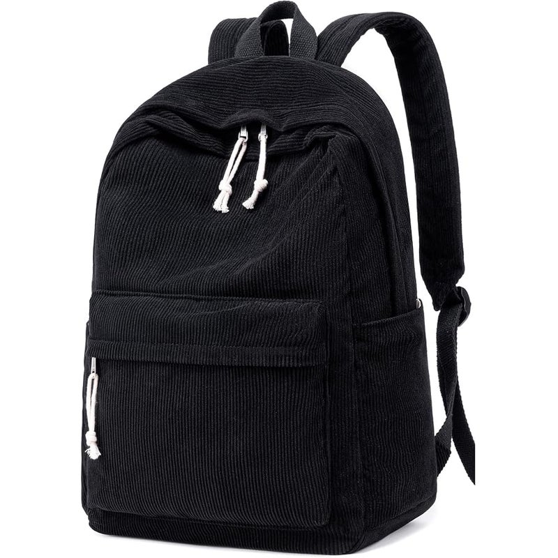School Backpack for Teens Large Corduroy Bookbag Lightweight Girls Boys Casual High School College 17 inch Laptop Travel Bag - Image 1