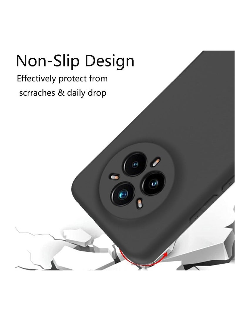 حافظة لهاتف Realme 14 Pro Plus 5G لحماية الكاميرا رقيقة للغاية من TPU سيليكون غير لامع مضادة للصدمات غلاف واقي كامل للجسم لهاتف Realme 14 Pro Plus 2025 باللون الأسود - Image 4