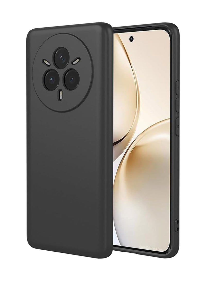 حافظة لهاتف Realme 14 Pro Plus 5G لحماية الكاميرا رقيقة للغاية من TPU سيليكون غير لامع مضادة للصدمات غلاف واقي كامل للجسم لهاتف Realme 14 Pro Plus 2025 باللون الأسود - Image 1