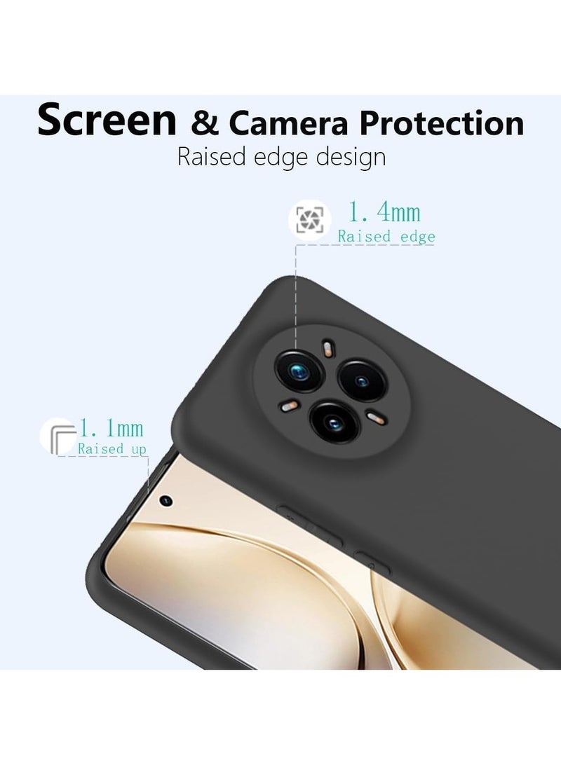 حافظة لهاتف Realme 14 Pro Plus 5G لحماية الكاميرا رقيقة للغاية من TPU سيليكون غير لامع مضادة للصدمات غلاف واقي كامل للجسم لهاتف Realme 14 Pro Plus 2025 باللون الأسود - Image 3