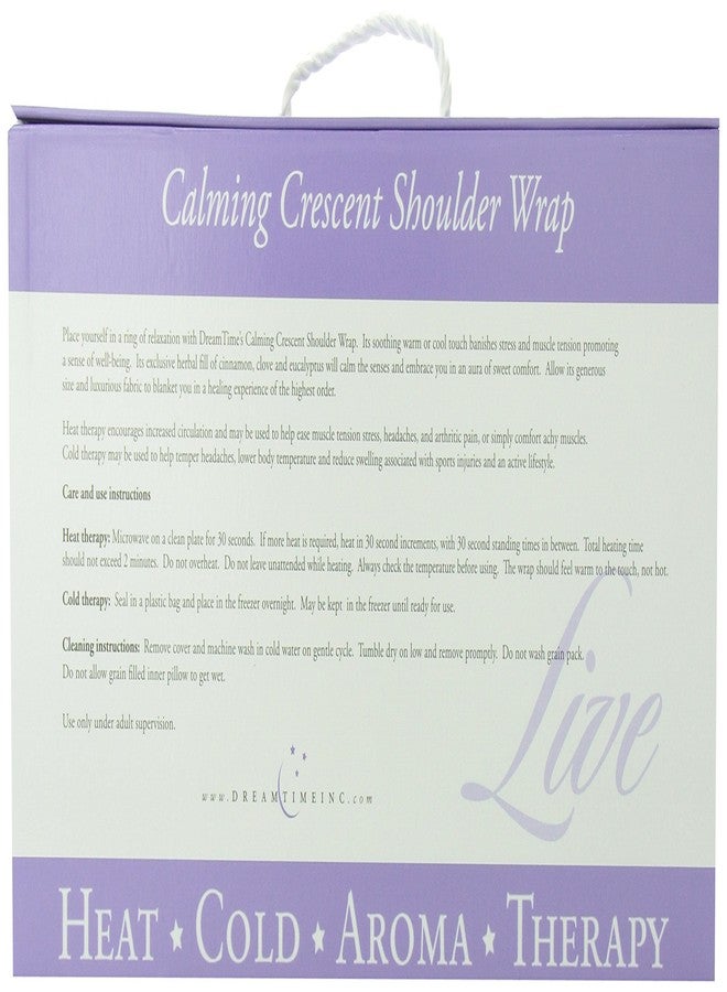 DreamTime Calming Crescent Shoulder Wrap, Cranberry Velvet - Image 3