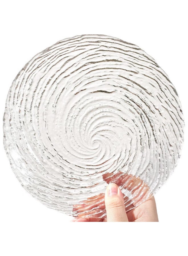 JD.com Jd Jingzao Fruit Plate, Fruit And Dried Fruit Tray Snack Nut Candy Melon Seeds Dessert Glass Fruit Plate 20Cm, Set Of 2 - Image 1