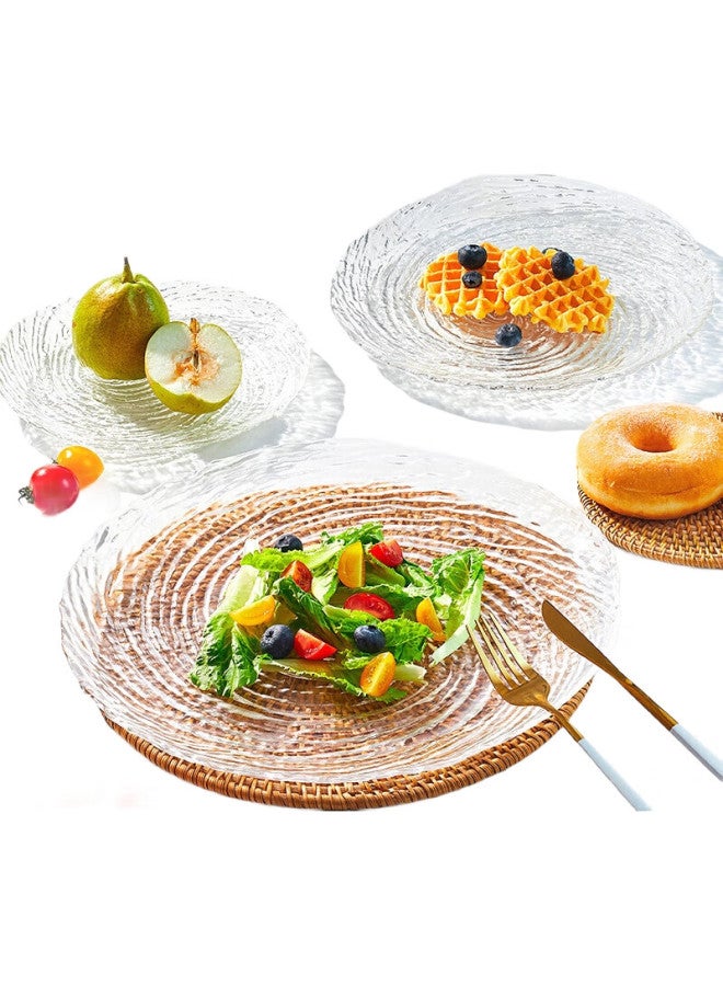 JD.com Jd Jingzao Fruit Plate, Fruit And Dried Fruit Tray Snack Nut Candy Melon Seeds Dessert Glass Fruit Plate 20Cm, Set Of 2 - Image 3