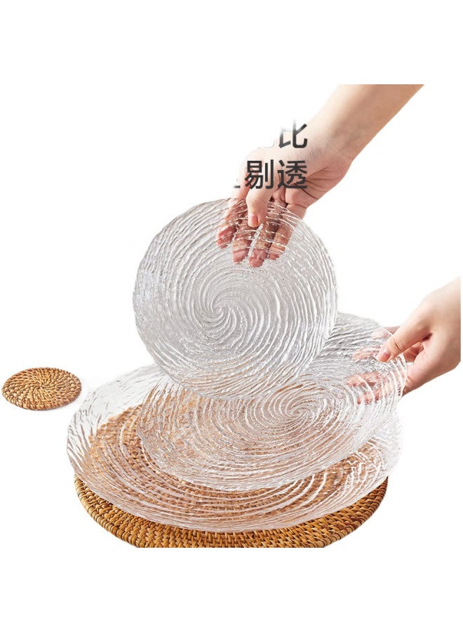 JD.com Jd Jingzao Fruit Plate, Fruit And Dried Fruit Tray Snack Nut Candy Melon Seeds Dessert Glass Fruit Plate 20Cm, Set Of 2 - Image 2