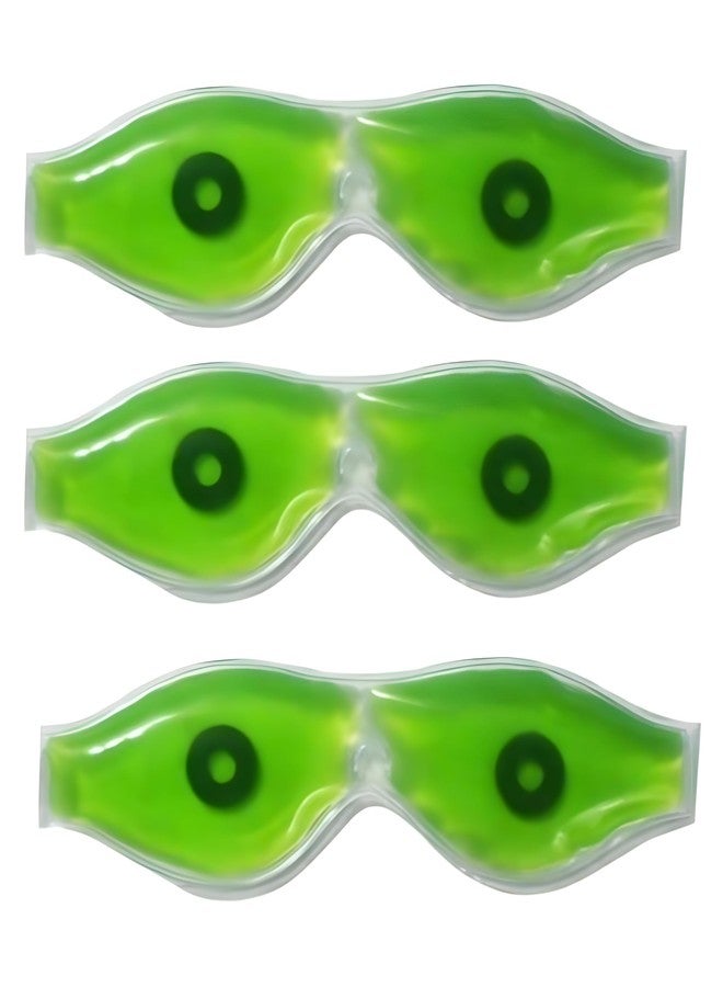Maplekart Aloe Vera Cool Gel Eye Mask Summer Ice Cooling Sleeping Mask for Eye Patches Remove Dark Circles Fatigue Cool Eyes Care (pack of 3 masks) - Image 2