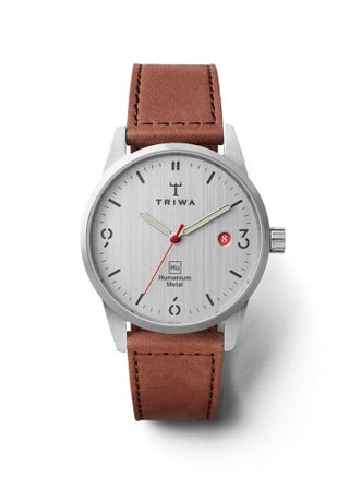 TRIWA Humanium 39 Brown Sewn Color Classic Unisex Watch Quartz Movement 5 atm Water Resistant Humanium Metal Case Tanned Leather Strap Polished Buckle Ladies Womens Fashion - pzsku/ZB3772B3DE4CFB9B4EABCZ/45/_/1675409919/0b1e4424-1ed9-484a-895b-8a67466e3a4c