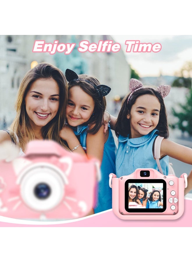 Childrens Fun Camera Cute Kitty Dual Camera For Kids Age 0-6 Years - Light Pink - Image 4