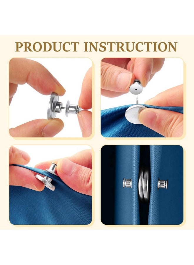 اوليب AULEEP 12 زوجًا من مغناطيسات الستائر، أوزان ستائر مغناطيسية قوية، مشابك ستائر مغناطيسية لمنع تسرب الأضواء للمنزل وغرفة النوم والمكتب والشرفة والفناء والشرفة والكابانا - Image 4