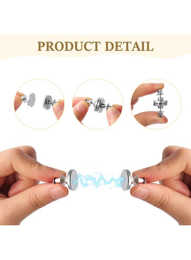 اوليب AULEEP 12 زوجًا من مغناطيسات الستائر، أوزان ستائر مغناطيسية قوية، مشابك ستائر مغناطيسية لمنع تسرب الأضواء للمنزل وغرفة النوم والمكتب والشرفة والفناء والشرفة والكابانا - Image 3