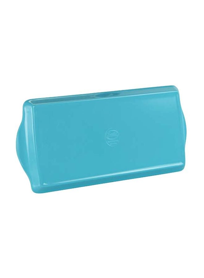 Reston Lloyd Melamine Plastic Tidbit Tray, BPA-Free, Food Safe, Multipurpose Platter Serving Tray, Bathroom/Table Organizer, Turquoise - Image 2