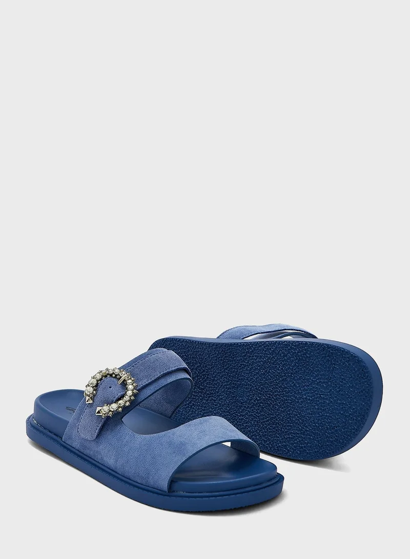 Ginger Jewelled Buckle Strap Slide