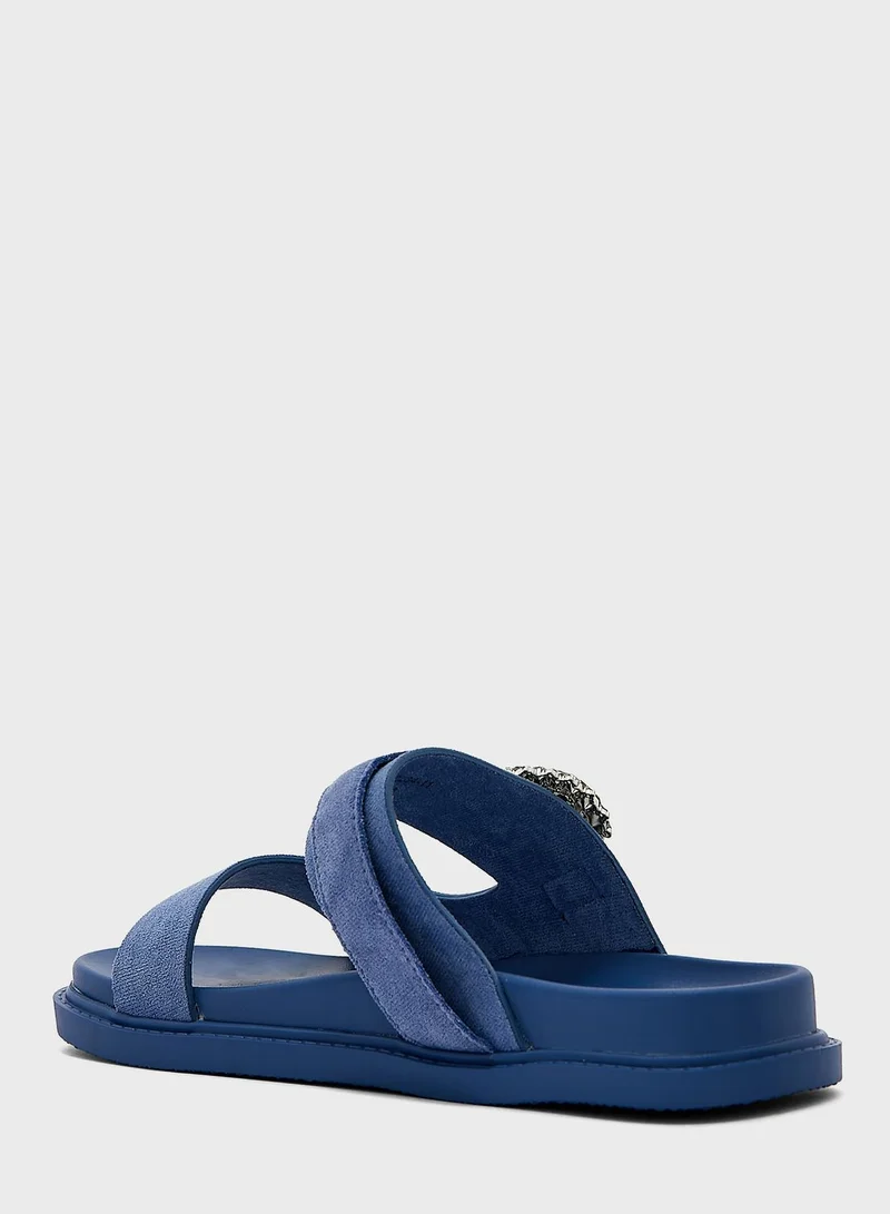 Ginger Jewelled Buckle Strap Slide