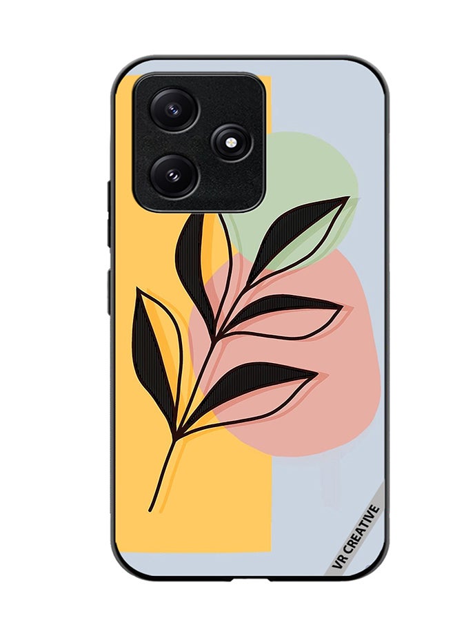 VR CREATIVE Protective Case Cover For Xiaomi Poco M6 Pro 5G Abstract Shapes And Floral Design Multicolour - Image 1