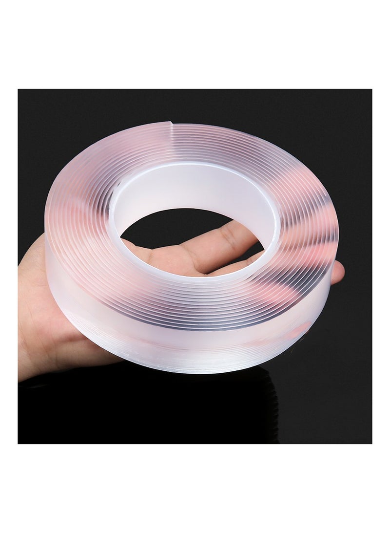 شريط لاصق 5 متر مزدوج للتثبيت عالي التحمل  قابل للإزالة بدون آثار قابل للغسل قابل لإعادة الاستخدام - Image 1