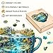 Jollitot Wooden Puzzles for Adults Urban Forest Cup Puzzles 195 Pieces 134 114in Unique Animal Shape Jigsaw Puzzles Christmas Birthday Gifts for Puzzle Lovers - Image 4
