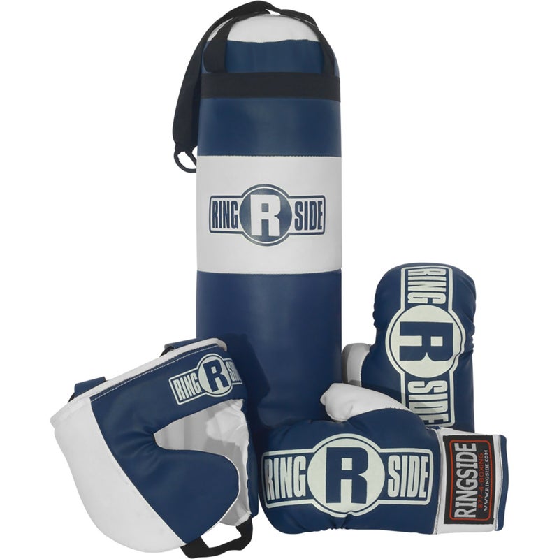 Ringside Kids Boxing Set 25 Year Old Assortment with Punching Bag Boxing Gloves and Headgear for Boxing MMA Muay Thai and Kickboxing Youth Sports Toy Set for Boys and Girls Blue - Image 2