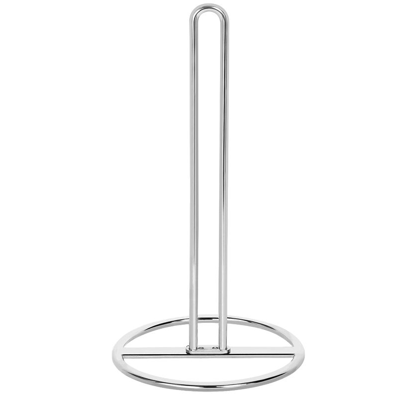 OBODING Paper Towel Holder Countertop OBODING Kitchen Paper Towel Stand Holder for Kitchen Organization and Storage Paper Towel Holders for Standard and Large Size Rolls Silver 