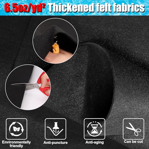 VICAMB 11 x 7.5ft Rectangular Pool Liner Pad for Above Ground Swimming Pools,Heavy Duty Pool Ground Mat Under Pool Pad,Pools Bottom Liner Protector to Prevent Puncture and Extend Liner Life - Image 3