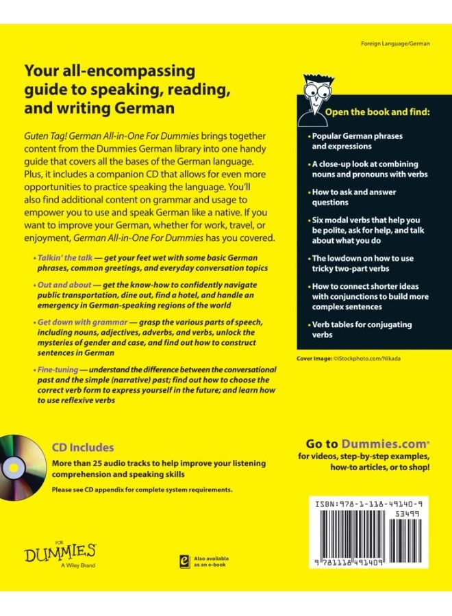 German All–in–One For Dummies: with CD - Image 2