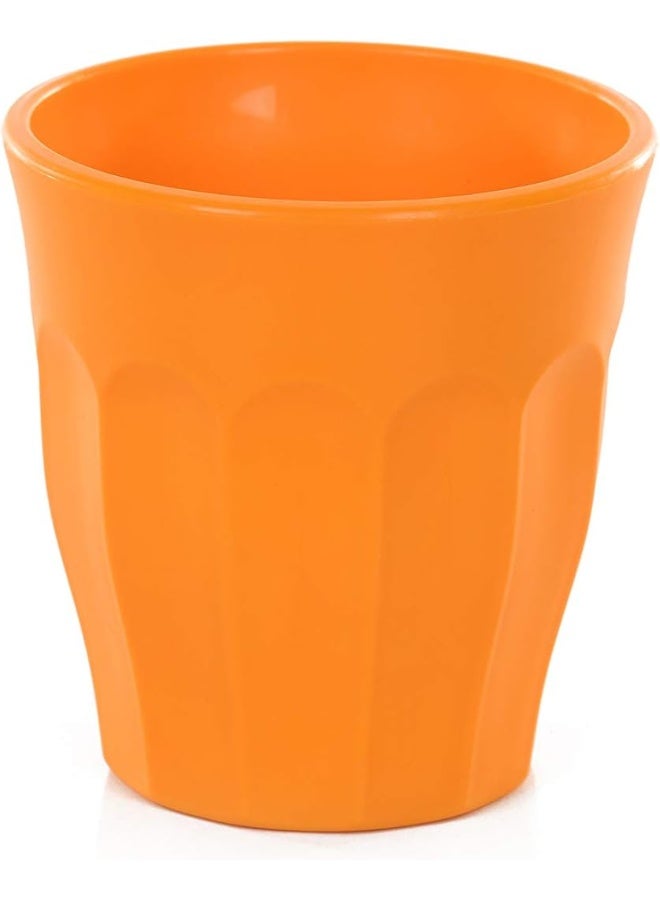 High Grade Unbreakable Cups and Tumblers 4pk Saffron, Cup 175ml (5oz) - 6.0 x 2.75CM - Image 4