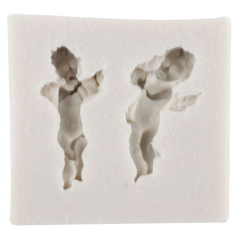 MYPRACS Angel Baby Silicone Fondant Molds Cupid Candy Molds For Baby Shower Cake Decoration Cupcake Topper Chocolate Gum Paste Polymer Clay Set Of 6 - Image 5