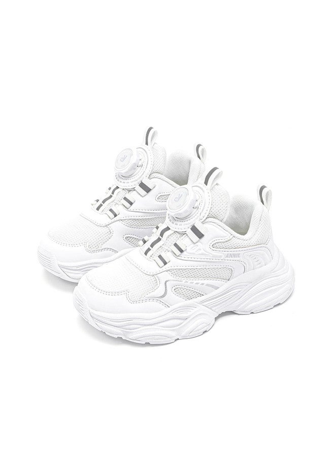 Annil Girls' 2025 Spring/summer Versatile Kids' Sneakers - Mesh Upper With Swivel Buckle, Unisex Retro Dad Shoes For Casual Running - Image 3