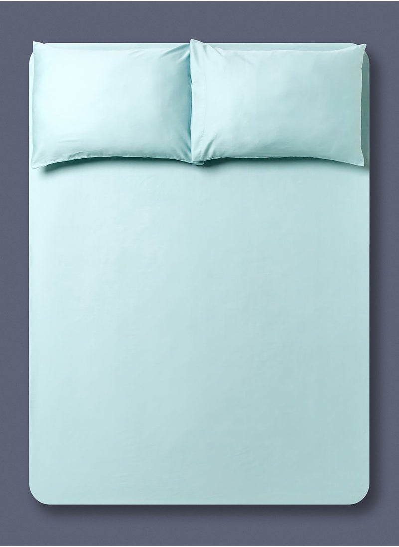 Noon East King Size Fitted Flat Sheet with Pillowcase "200 x 200 +33cm - 50 x 75 cm"  - Image 1