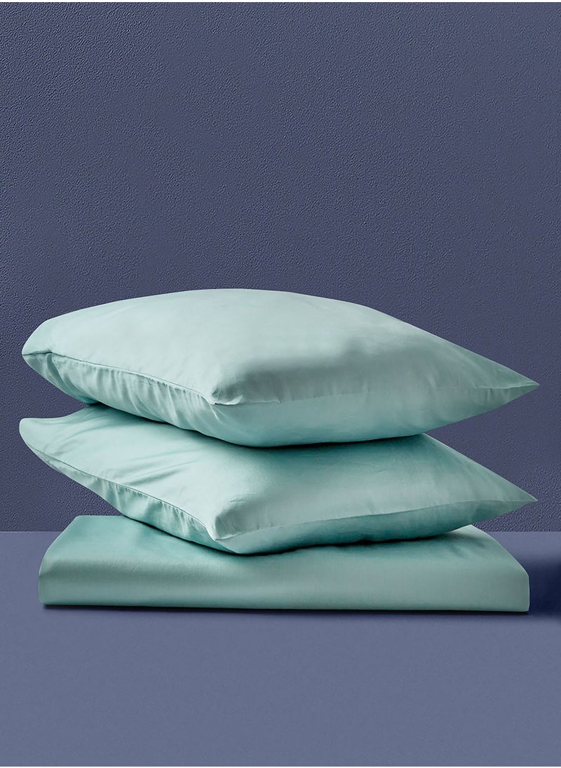 Noon East King Size Fitted Flat Sheet with Pillowcase "200 x 200 +33cm - 50 x 75 cm"  - Image 3