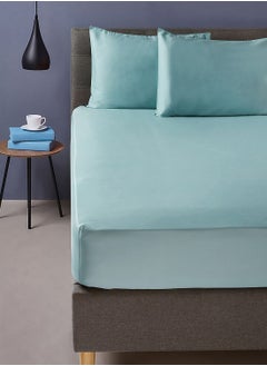 Noon East King Size Fitted Flat Sheet with Pillowcase "200 x 200 +33cm - 50 x 75 cm"  - Image 2