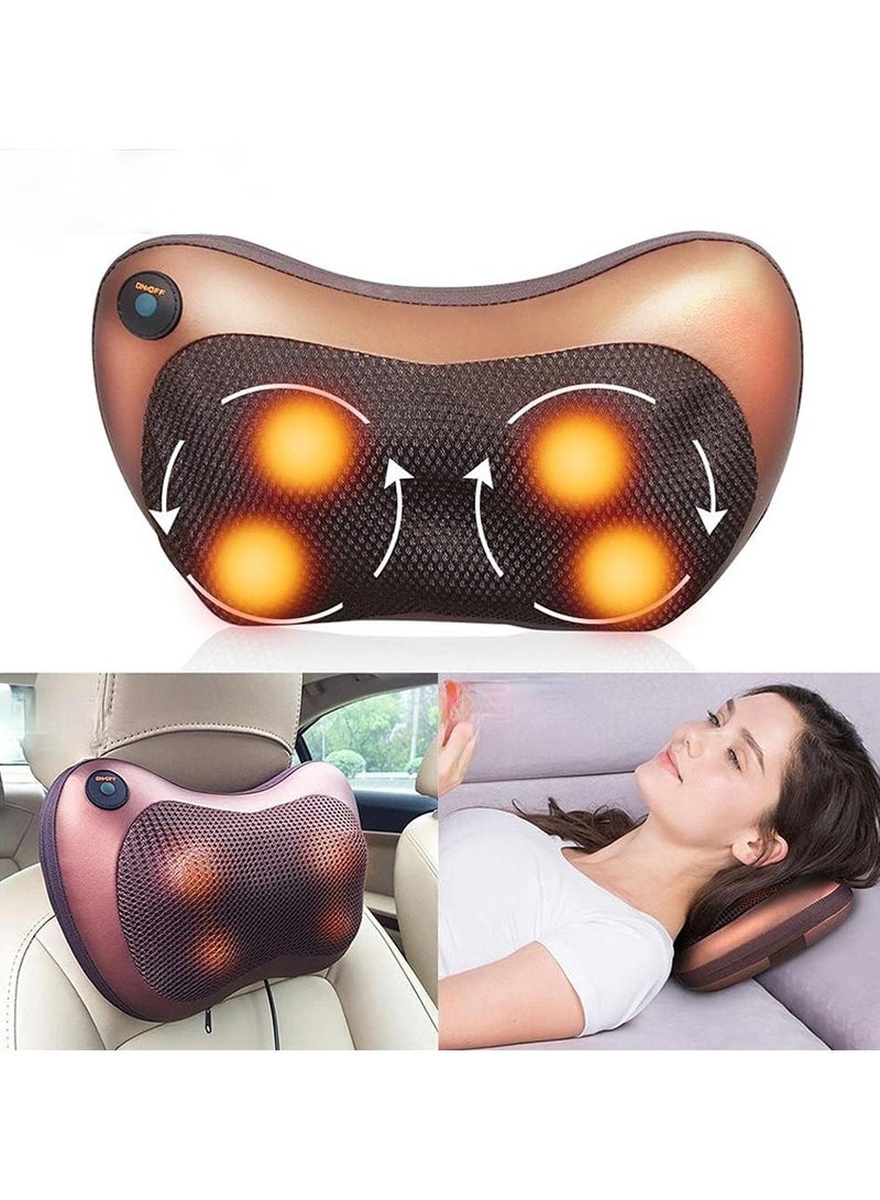 FARROBIZZ Neck Back Massager Massage Pillow with Heat, Deep Tissue Kneading Massager for Shoulder, Lower Back, Leg, Foot, Muscle Pain Relief, Best Relaxation Gifts in Home Office and Car - Image 1