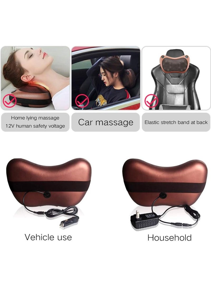 FARROBIZZ Neck Back Massager Massage Pillow with Heat, Deep Tissue Kneading Massager for Shoulder, Lower Back, Leg, Foot, Muscle Pain Relief, Best Relaxation Gifts in Home Office and Car - Image 2