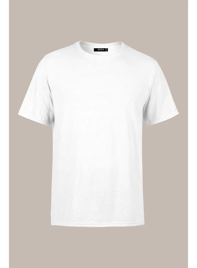 Mmetalic Men's Multicolored 100% Cotton T-Shirt Regular Fit Comfortable Cut Crew Neck 3-Pack Basic T-Shirt Pack