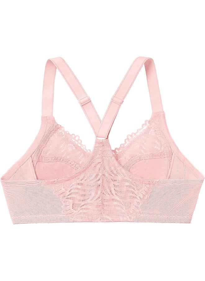Glamorise Glamorise womens Wonderwire Front Close Bra Full Coverage Bra  - Image 5