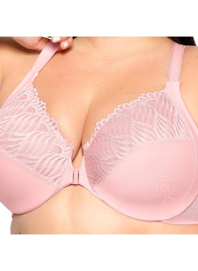 Glamorise Glamorise womens Wonderwire Front Close Bra Full Coverage Bra  - Image 3