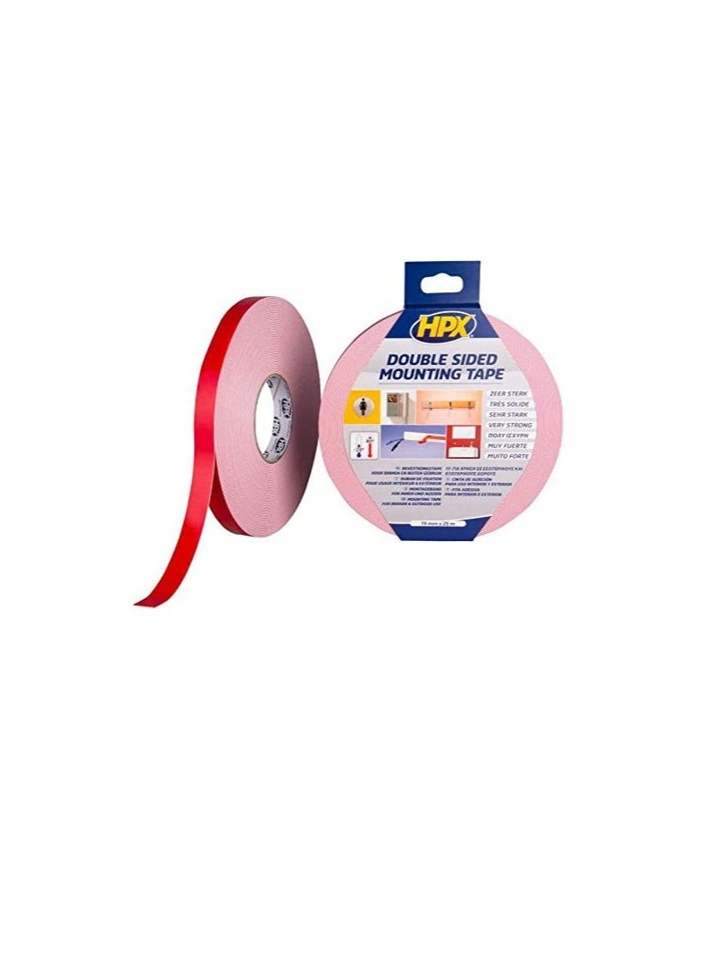 HPX DS 1905 Mirror Mounting with Double Side Foam Tape (19mm x 5m) - Image 1