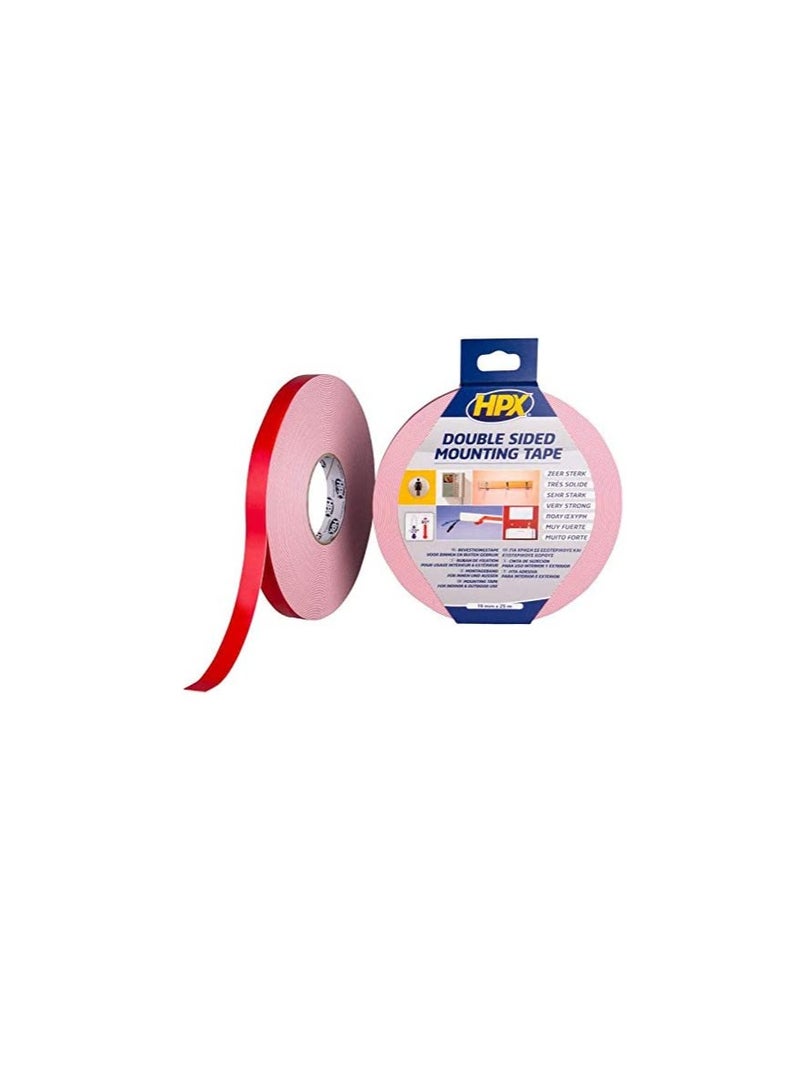 HPX DS 1905 Mirror Mounting with Double Side Foam Tape (19mm x 5m) - Image 2