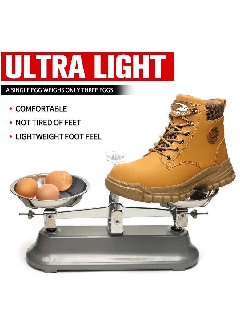 Steel Toe Shoes for Men Lightweight Safety Shoes Comfortable Puncture Proof Slip On Indestructible Work Shoes and Fashion Sneakers. - Image 4