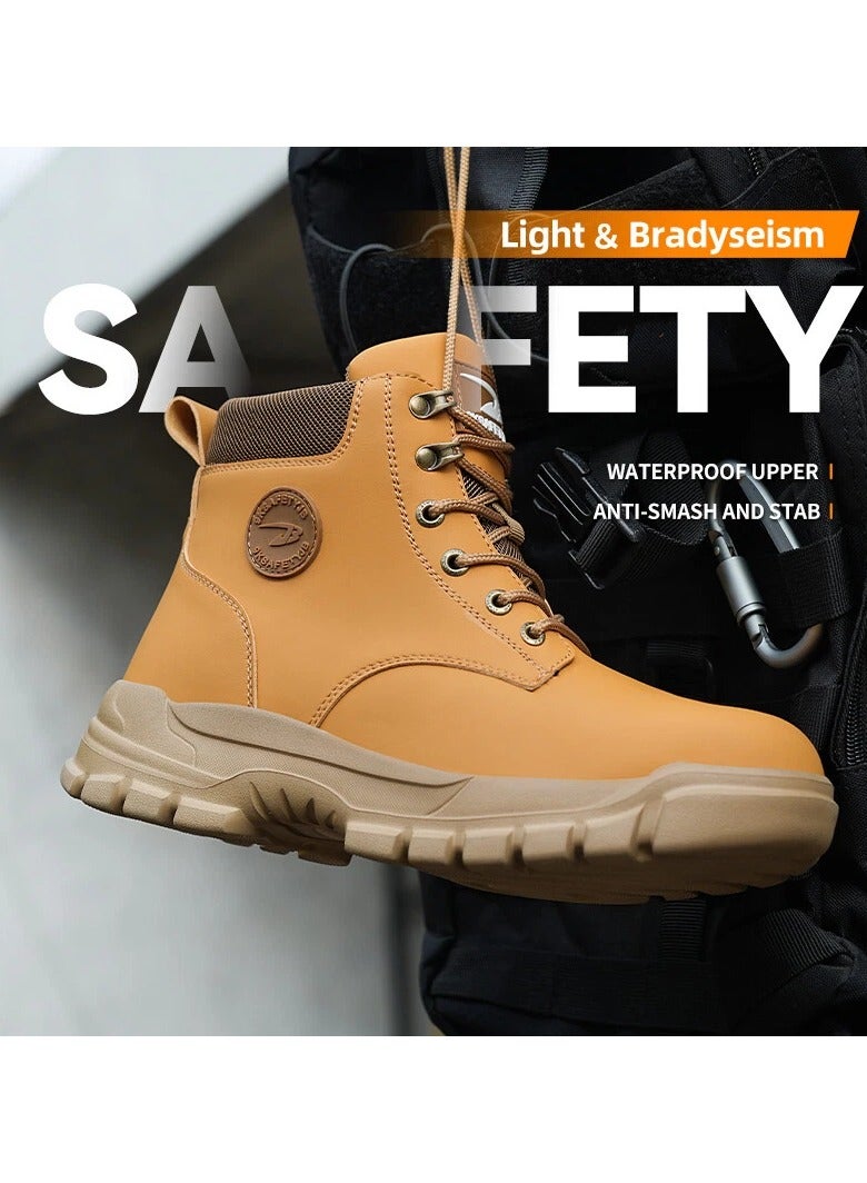 Steel Toe Shoes for Men Lightweight Safety Shoes Comfortable Puncture Proof Slip On Indestructible Work Shoes and Fashion Sneakers. - Image 2
