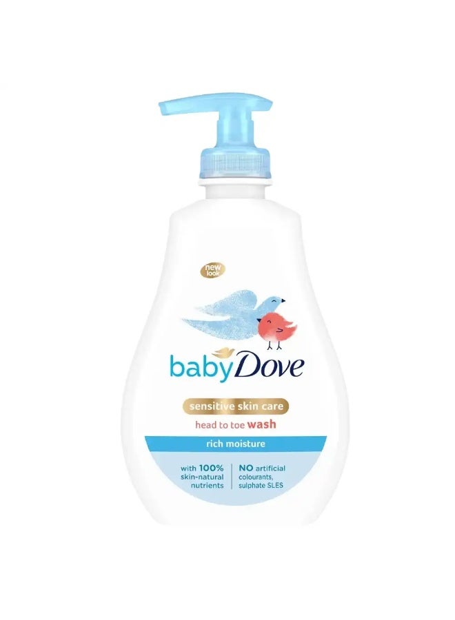 Dove Baby Dove Head To Toe Wash With Rich Moisture For Sensitive Skin- 400ml