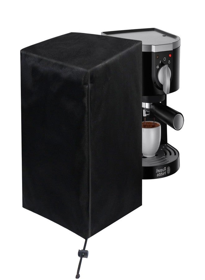 Klmnop Coffee Maker Cover, Waterproof Coffee Machine Cover with Drawstring, Universal Dust Cover for Countertop Appliances in Home(Black) - Image 1