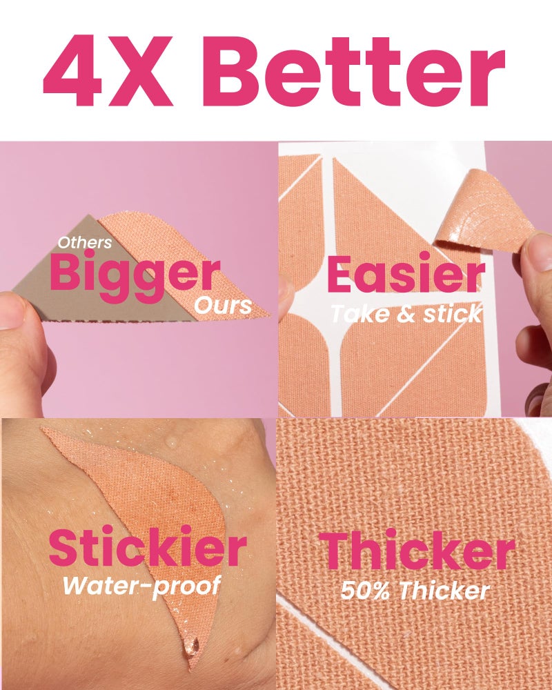 Akissos Facial Wrinkle Patches 80PCS Update Version Multi Area Anti Wrinkles Forehead Wrinkle Patches, Face Lift Tape for Wrinkles Overnight to Smooth Forehead Eyebrow Frown 11 Eye Smile Lines Lip - Image 2