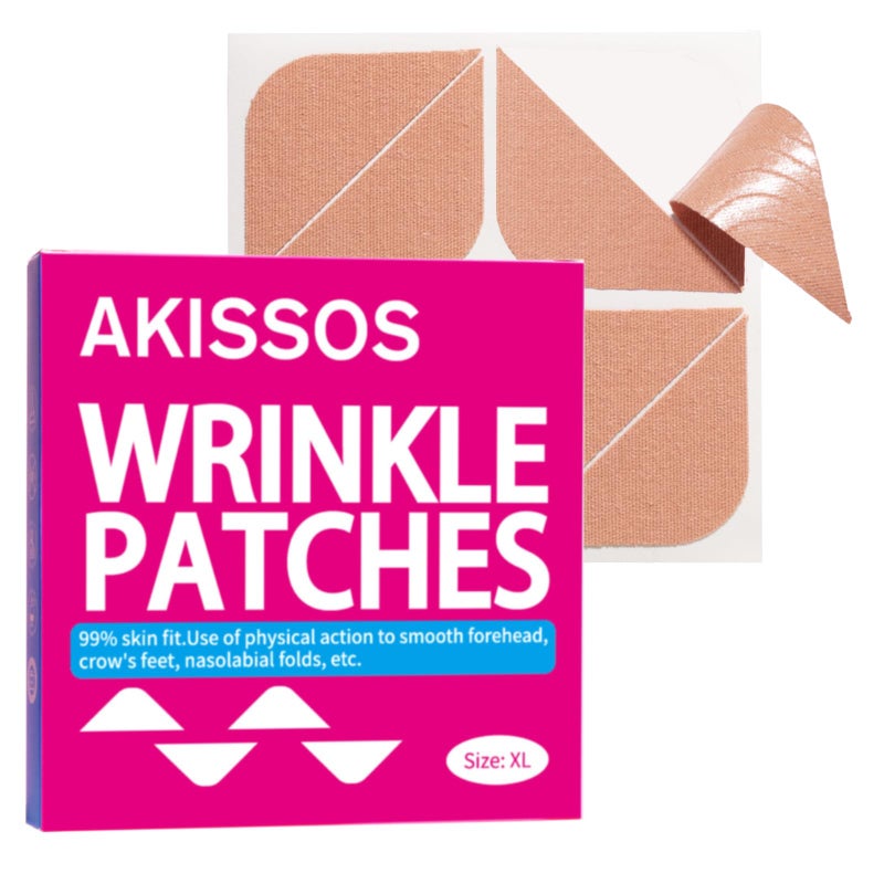 Akissos Facial Wrinkle Patches 80PCS Update Version Multi Area Anti Wrinkles Forehead Wrinkle Patches, Face Lift Tape for Wrinkles Overnight to Smooth Forehead Eyebrow Frown 11 Eye Smile Lines Lip - Image 1