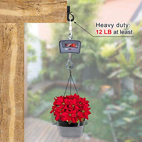 Dolibest Pack of 60 Q-Hanger, Home Christmas Lights Hanger Hooks with Phillips Screw for Garage New Year Party Outdoor Easy Release Wire and Fairy Led Lights, Widthwise Screw - Image 3