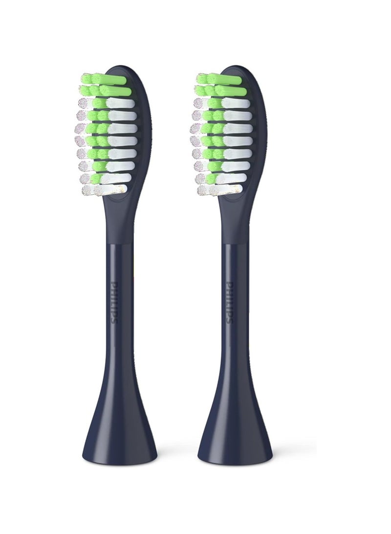 PHILIPS SONICARE Philips One By Sonicare, 2 Brush Heads, Midnight Blue, BH1022/04 - Image 2