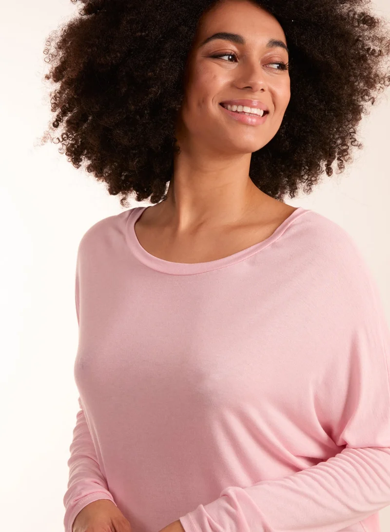 Blue Vanilla Batwing High Low Top