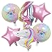 DUILE Unicorn Balloons Unicorn Birthday Party Decorations for Girls Foil Balloons Set Macaron and Rainbow Balloon Wedding Baby Shower Party Supplies 4 - Image 2