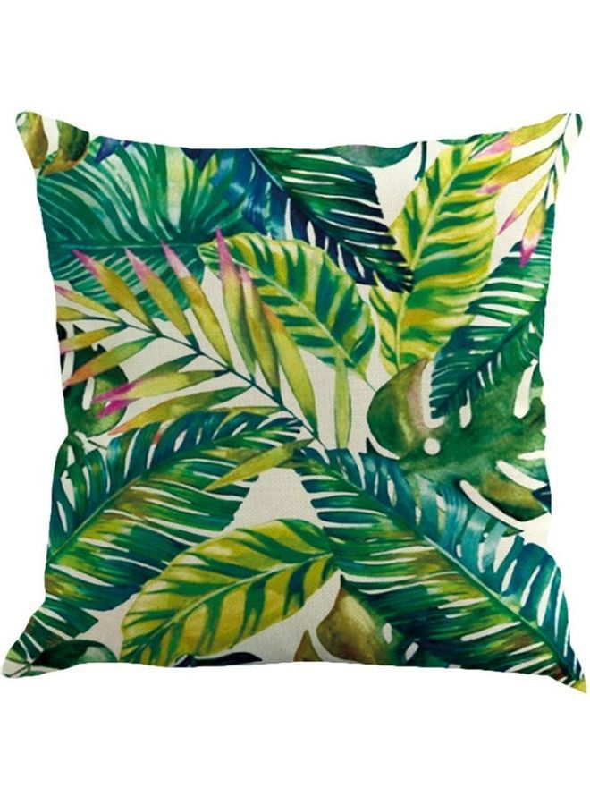 NIBEMINENT Plant Leaf Pillow Cover Multicolour